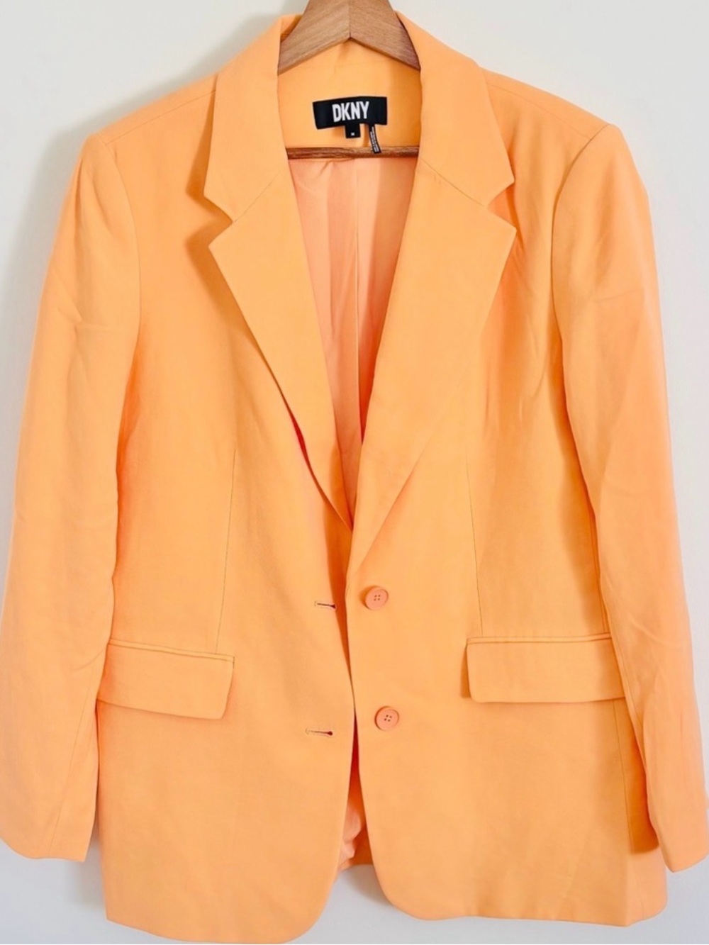 DKNY Relaxed Blazer in Neon Orange